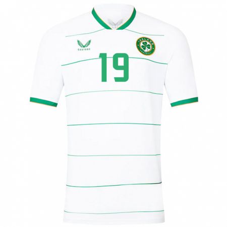 Kandiny Hombre Camiseta Irlanda Ciara Grant #19 Blanco 2ª Equipación 24-26 La Camisa Chile