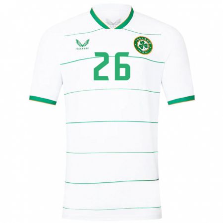 Kandiny Hombre Camiseta Irlanda Deborah-Anne De La Harpe #26 Blanco 2ª Equipación 24-26 La Camisa Chile