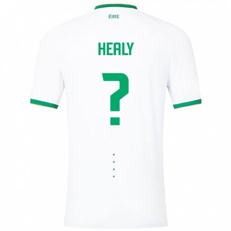 Kandiny Hombre Camiseta Irlanda Matthew Healy #0 Blanco 2ª Equipación 24-26 La Camisa Chile