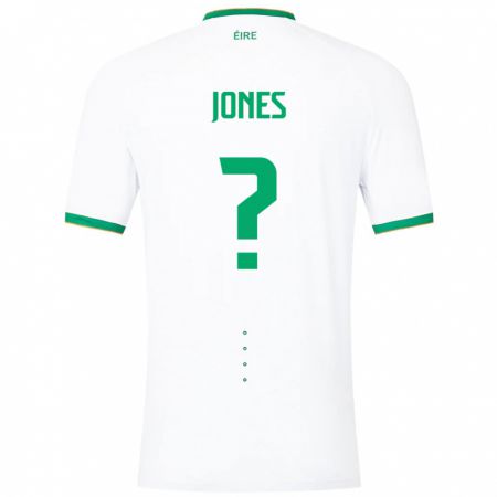 Kandiny Hombre Camiseta Irlanda Nico Jones #0 Blanco 2ª Equipación 24-26 La Camisa Chile