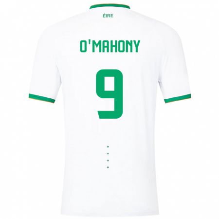 Kandiny Hombre Camiseta Irlanda Mark O'mahony #9 Blanco 2ª Equipación 24-26 La Camisa Chile