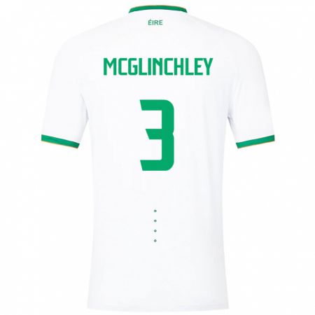 Kandiny Hombre Camiseta Irlanda Harry Mcglinchley #3 Blanco 2ª Equipación 24-26 La Camisa Chile