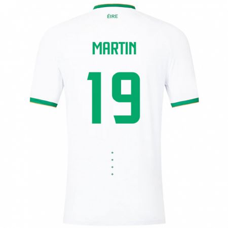 Kandiny Hombre Camiseta Irlanda William Martin #19 Blanco 2ª Equipación 24-26 La Camisa Chile