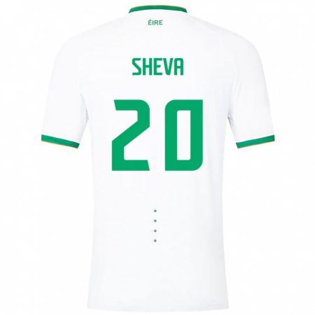 Kandiny Hombre Camiseta Irlanda Marissa Sheva #20 Blanco 2ª Equipación 24-26 La Camisa Chile