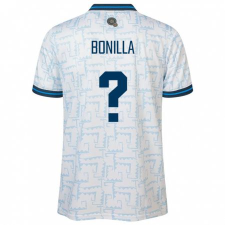 Kandiny Hombre Camiseta El Salvador Nelson Bonilla #0 Blanco 2ª Equipación 24-26 La Camisa Chile