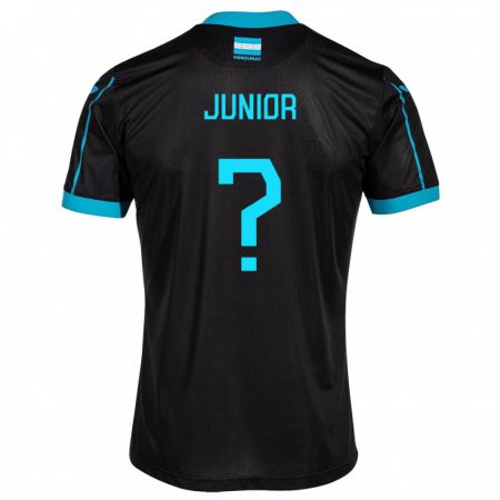 Kandiny Hombre Camiseta Honduras Junior Mejía #0 Negro 2ª Equipación 24-26 La Camisa Chile