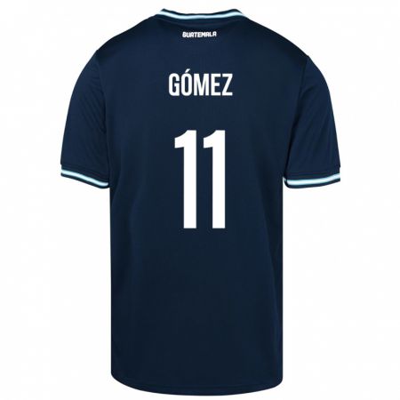 Kandiny Hombre Camiseta Guatemala Savianna Gómez #11 Azul 2ª Equipación 24-26 La Camisa Chile