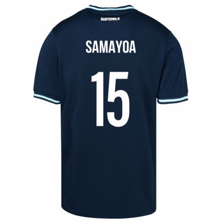 Kandiny Hombre Camiseta Guatemala Giselle Samayoa #15 Azul 2ª Equipación 24-26 La Camisa Chile