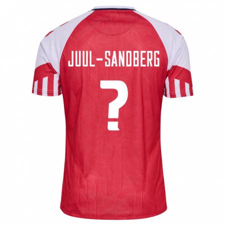 Kandiny Mujer Camiseta Dinamarca Nikolaj Juul-Sandberg #0 Rojo 1ª Equipación 24-26 La Camisa Chile
