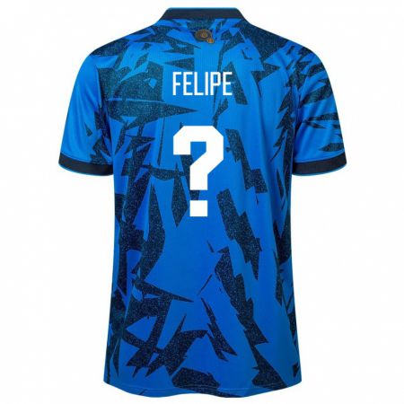 Kandiny Mujer Camiseta El Salvador Felipe Rodríguez #0 Azul 1ª Equipación 24-26 La Camisa Chile
