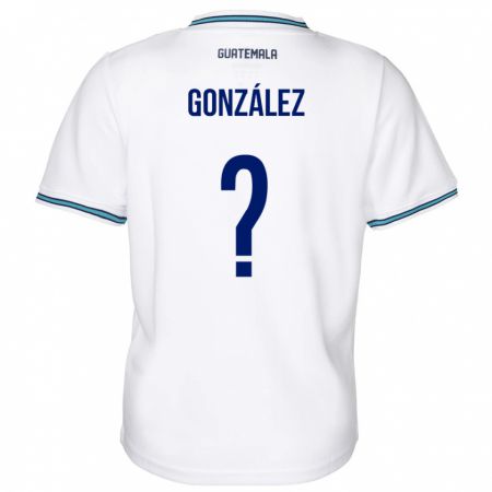 Kandiny Mujer Camiseta Guatemala Erick González #0 Blanco 1ª Equipación 24-26 La Camisa Chile