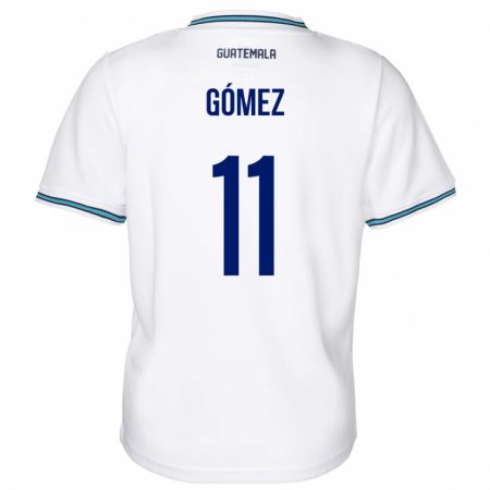 Kandiny Mujer Camiseta Guatemala Savianna Gómez #11 Blanco 1ª Equipación 24-26 La Camisa Chile