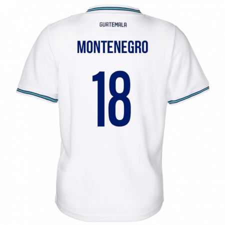 Kandiny Mujer Camiseta Guatemala Vivian Montenegro #18 Blanco 1ª Equipación 24-26 La Camisa Chile