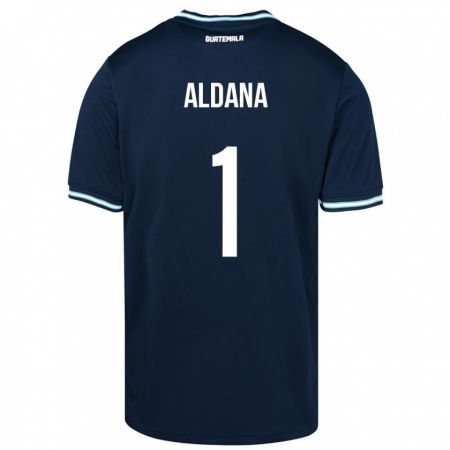 Kandiny Mujer Camiseta Guatemala David Aldana #1 Azul 2ª Equipación 24-26 La Camisa Chile