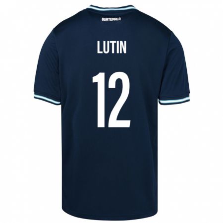 Kandiny Mujer Camiseta Guatemala John Lutin #12 Azul 2ª Equipación 24-26 La Camisa Chile