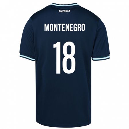 Kandiny Mujer Camiseta Guatemala Vivian Montenegro #18 Azul 2ª Equipación 24-26 La Camisa Chile