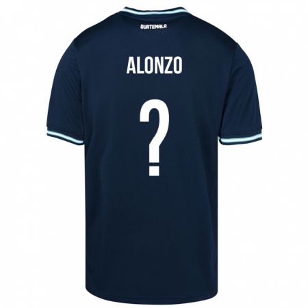 Kandiny Mujer Camiseta Guatemala Anya Alonzo #0 Azul 2ª Equipación 24-26 La Camisa Chile