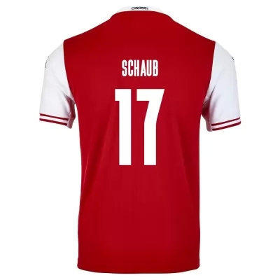 Hombre Selección De Fútbol De Austria Camiseta Louis Schaub #17 1ª Equipación Rojo 2021 Chile