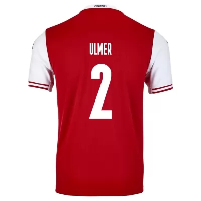 Mujer Selección De Fútbol De Austria Camiseta Andreas Ulmer #2 1ª Equipación Rojo 2021 Chile
