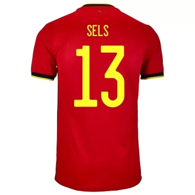 Mujer Selección De Fútbol De Bélgica Camiseta Matz Sels #13 1ª Equipación Rojo 2021 Chile