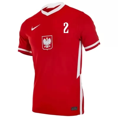 Hombre Selección De Fútbol De Polonia Camiseta Kamil Piatkowski #2 1ª Equipación Rojo 2021 Chile