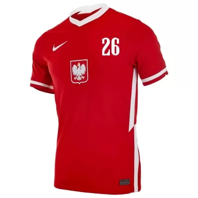 Mujer Selección De Fútbol De Polonia Camiseta Tymoteusz Puchacz #26 1ª Equipación Rojo 2021 Chile