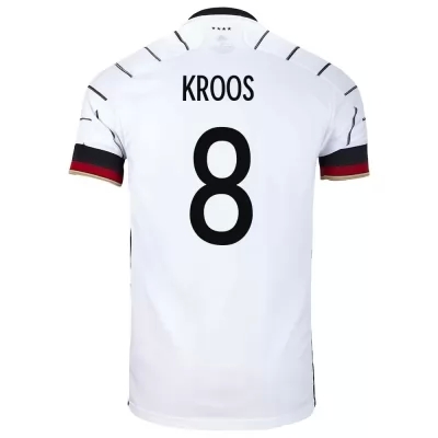 Niño Selección de fútbol de Alemania Camiseta Toni Kroos #8 1ª Equipación Blanco 2021 Chile