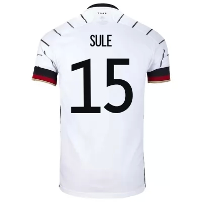 Mujer Selección de fútbol de Alemania Camiseta Niklas Sule #15 1ª Equipación Blanco 2021 Chile