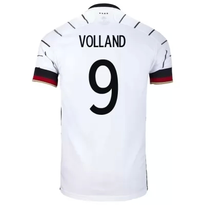 Mujer Selección de fútbol de Alemania Camiseta Kevin Volland #9 1ª Equipación Blanco 2021 Chile