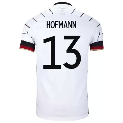 Niño Selección de fútbol de Alemania Camiseta Jonas Hofmann #13 1ª Equipación Blanco 2021 Chile