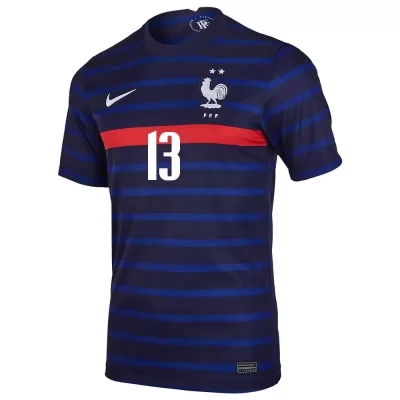 Niño Selección De Fútbol De Francia Camiseta N'golo Kante #13 1ª Equipación Azul Oscuro 2021 Chile