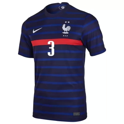 Mujer Selección De Fútbol De Francia Camiseta Presnel Kimpembe #3 1ª Equipación Azul Oscuro 2021 Chile