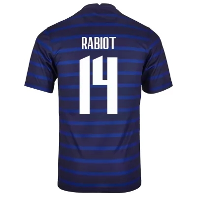 Mujer Selección de fútbol de Francia Camiseta Adrien Rabiot #14 1ª Equipación Azul oscuro 2021 Chile