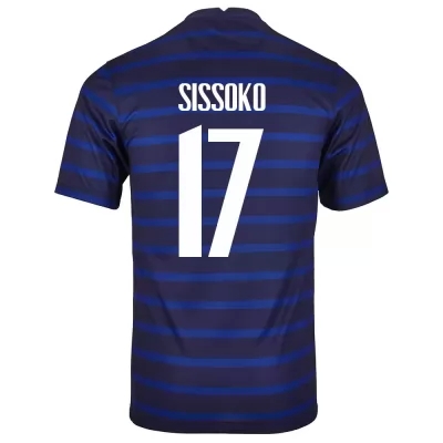 Mujer Selección de fútbol de Francia Camiseta Moussa Sissoko #17 1ª Equipación Azul oscuro 2021 Chile