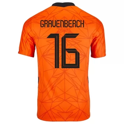 Mujer Selección de fútbol de los Países Bajos Camiseta Ryan Gravenberch #16 1ª Equipación naranja 2021 Chile