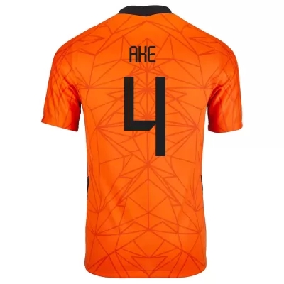 Niño Selección de fútbol de los Países Bajos Camiseta Nathan Ake #4 1ª Equipación naranja 2021 Chile