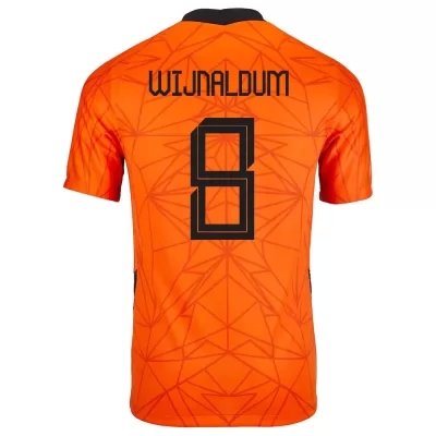 Niño Selección de fútbol de los Países Bajos Camiseta Georginio Wijnaldum #8 1ª Equipación naranja 2021 Chile