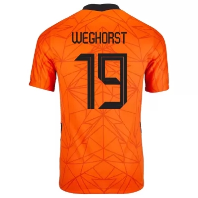 Mujer Selección de fútbol de los Países Bajos Camiseta Wout Weghorst #19 1ª Equipación naranja 2021 Chile