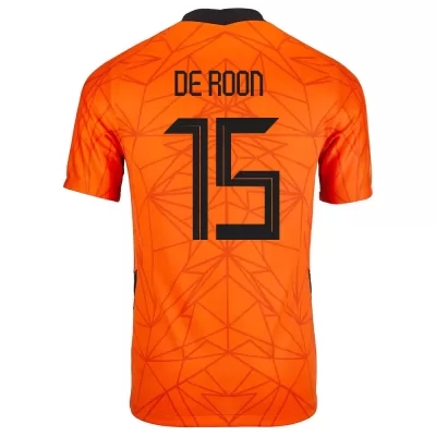 Mujer Selección de fútbol de los Países Bajos Camiseta Marten de Roon #15 1ª Equipación naranja 2021 Chile