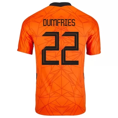 Niño Selección de fútbol de los Países Bajos Camiseta Denzel Dumfries #22 1ª Equipación naranja 2021 Chile