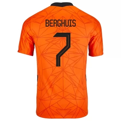 Mujer Selección de fútbol de los Países Bajos Camiseta Steven Berghuis #7 1ª Equipación naranja 2021 Chile
