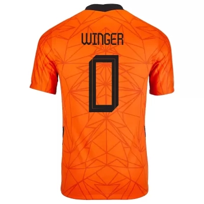Niño Selección de fútbol de los Países Bajos Camiseta Right Winger #0 1ª Equipación naranja 2021 Chile