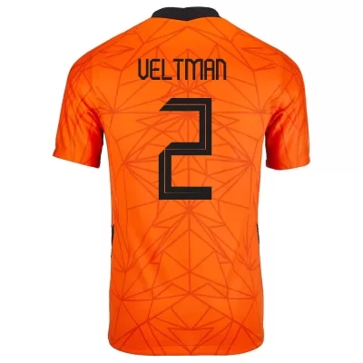 Mujer Selección de fútbol de los Países Bajos Camiseta Joël Veltman #2 1ª Equipación naranja 2021 Chile