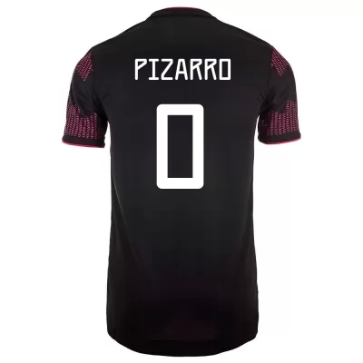 Mujer Selección de fútbol de México Camiseta Rodolfo Pizarro #0 1ª Equipación Rosa roja 2021 Chile