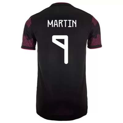 Mujer Selección de fútbol de México Camiseta Henry Martin #9 1ª Equipación Rosa roja 2021 Chile