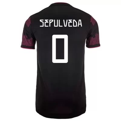 Mujer Selección de fútbol de México Camiseta Gilberto Sepulveda #0 1ª Equipación Rosa roja 2021 Chile