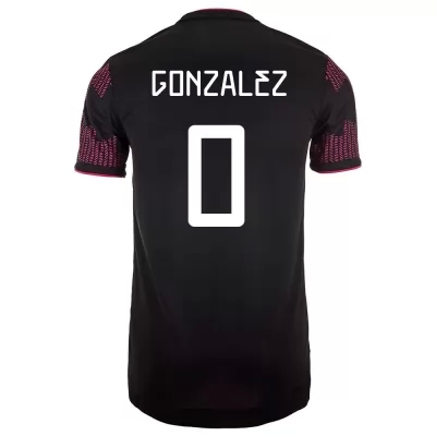 Mujer Selección de fútbol de México Camiseta Hugo Gonzalez #0 1ª Equipación Rosa roja 2021 Chile