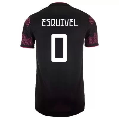 Mujer Selección de fútbol de México Camiseta Jose Esquivel #0 1ª Equipación Rosa roja 2021 Chile