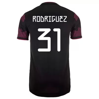 Mujer Selección De Fútbol De México Camiseta Osvaldo Rodriguez #31 1ª Equipación Rosa Roja 2021 Chile