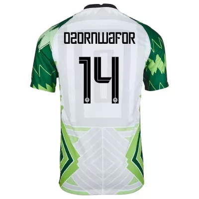 Mujer Selección De Fútbol De Nigeria Camiseta Valentine Ozornwafor #14 1ª Equipación Verde Blanco 2021 Chile